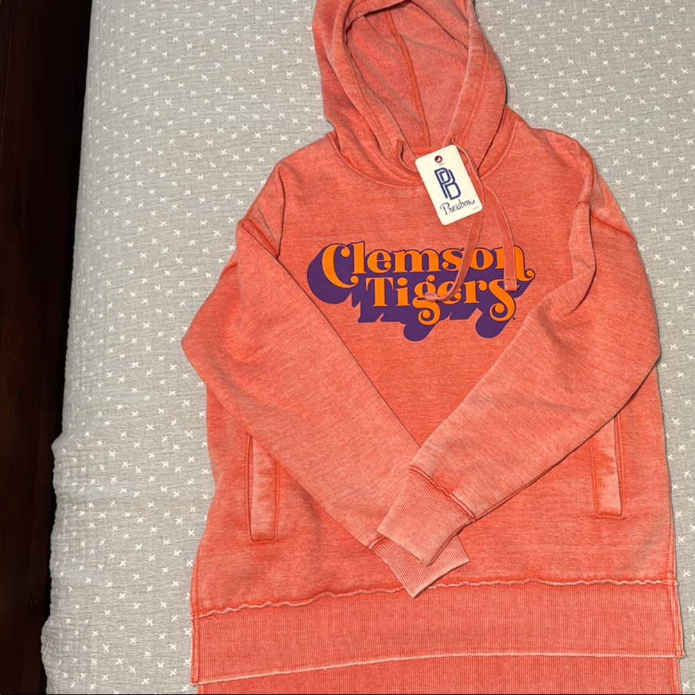 Pressbox Orange Clemson Tigers Hoodie